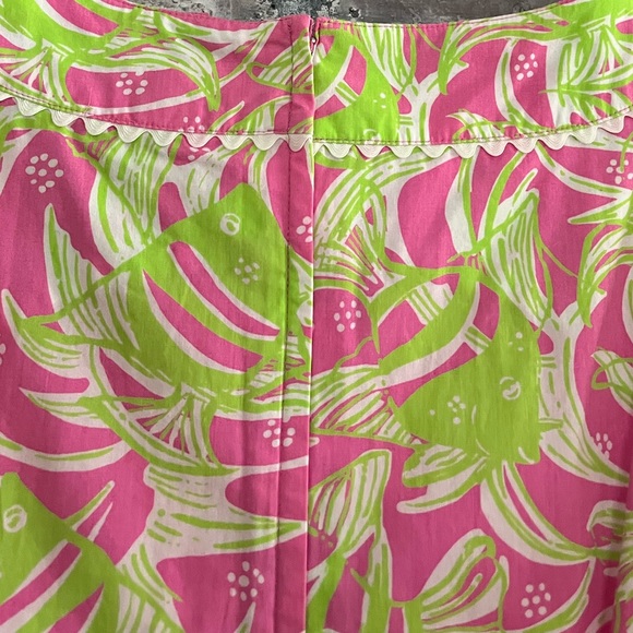 Lilly Pulitzer fully lined shift dress with gorgeous trim and full back zipper - Picture 6 of 9